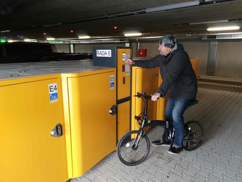 Bike Box - Benesov, parking lot