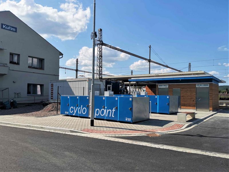 Bike Box - Kuřim, transport terminal