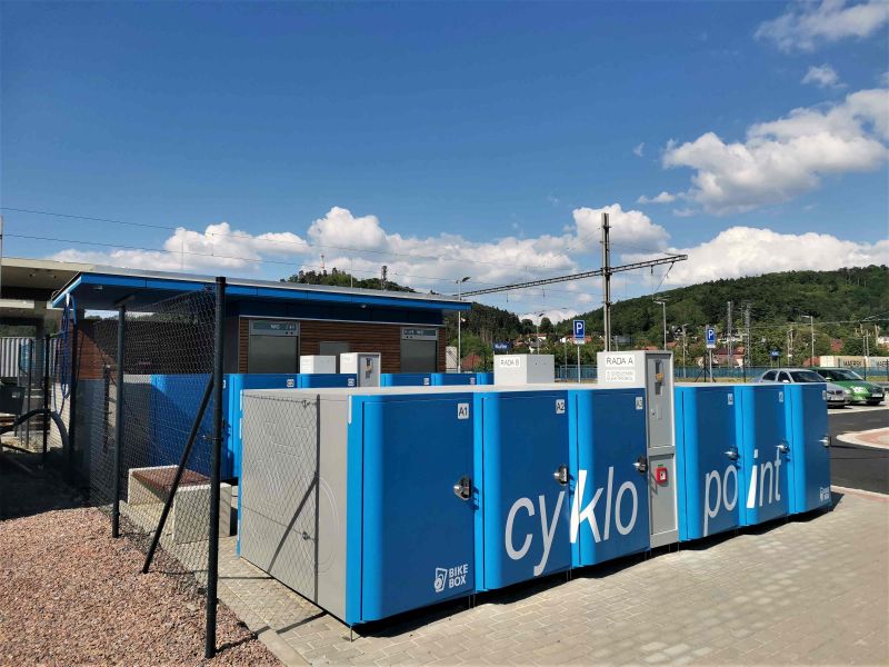 Bike Box - Kuřim, transport terminal