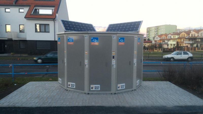 Bike Box - Louny, at the bus station