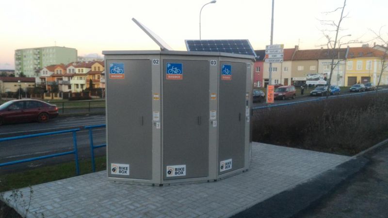 Bike Box - Louny, at the bus station