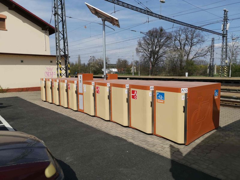 Bike Box - Mohelnice, train station