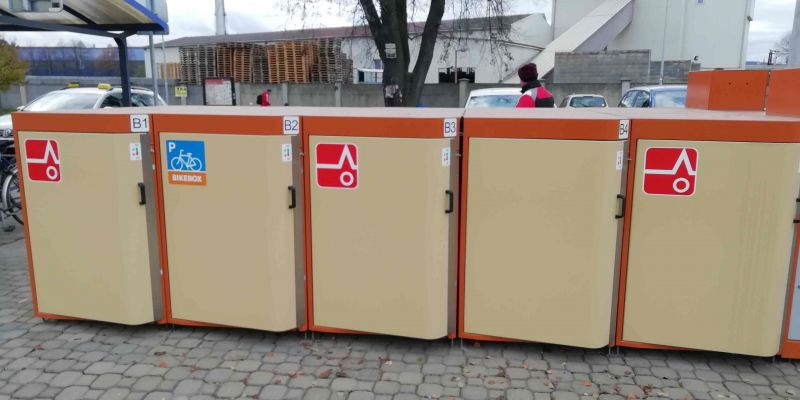 Bike Box - Mohelnice, train station