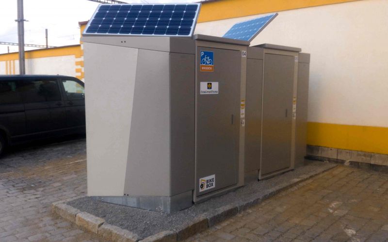 Bike Box - Tábor, at the train station